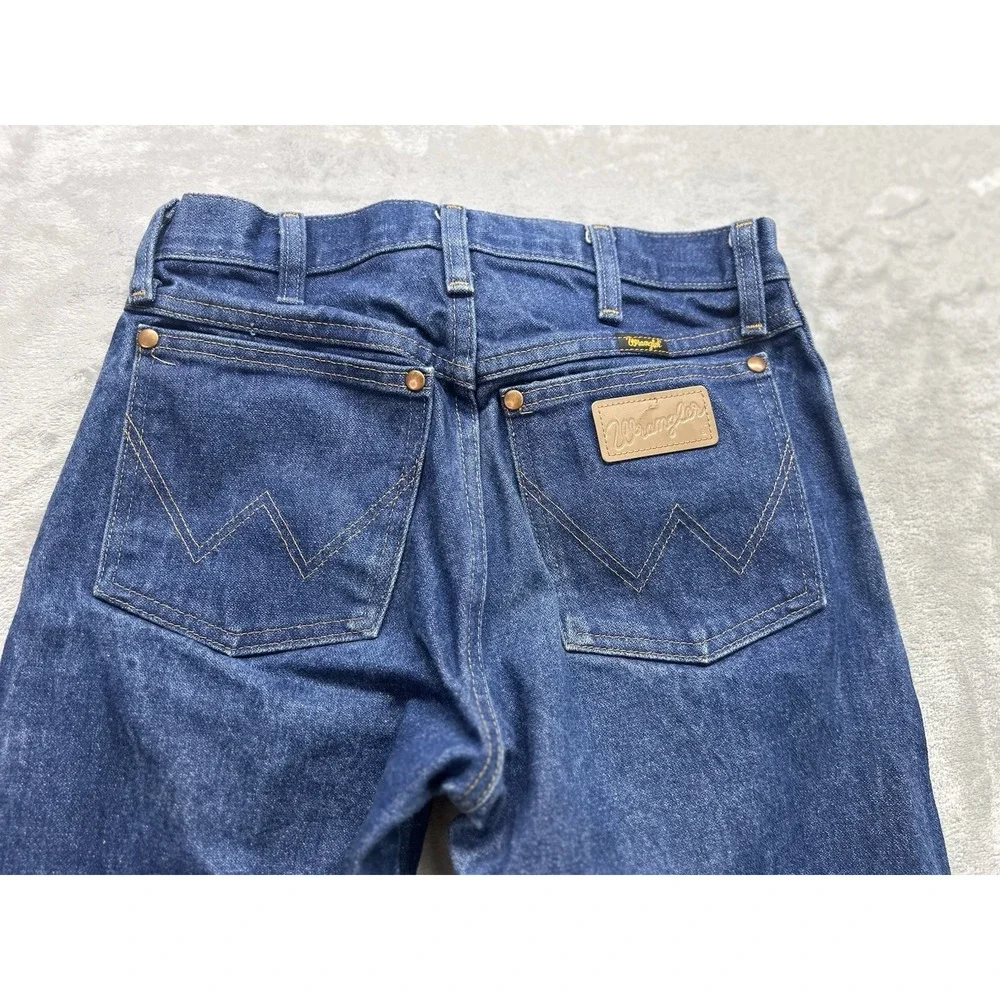 Wrangler 13MWZ Cowboy Cut Jeans Mens 27x34 Blue Denim Western Workwear Rodeo